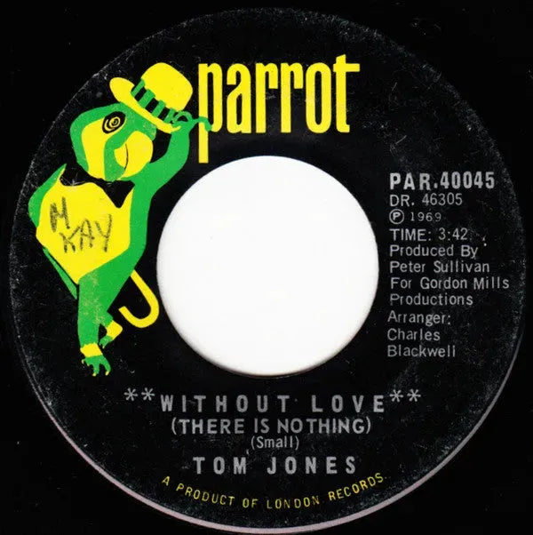 Tom Jones : Without Love (There Is Nothing) / The Man Who Knows Too Much (7", Single)