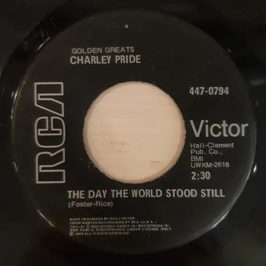 Charley Pride : The Day The World Stood Still (7", RE)