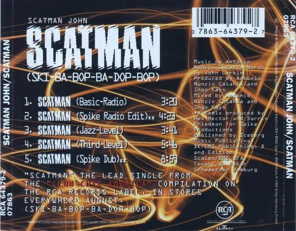 Scatman John : Scatman (Ski-Ba-Bop-Ba-Dop-Bop) (CD, Maxi)