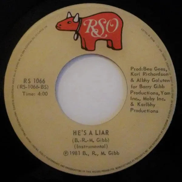 Bee Gees : He's A Liar (7", Single)