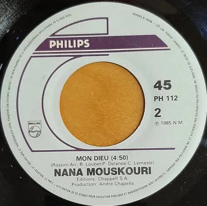 Nana Mouskouri : Ou Va L'amour (7", Single)