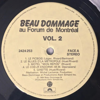 Beau Dommage : Au Forum De Montréal Vol. 2 (LP, Album)