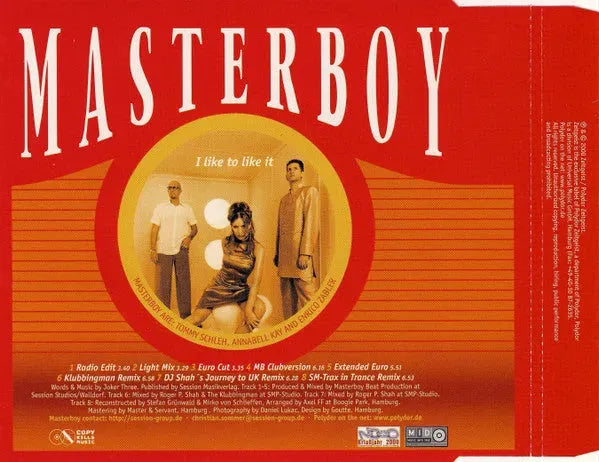 Masterboy : I Like To Like It (CD, Maxi)