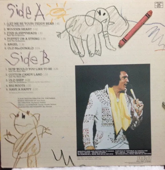 Elvis Presley : Elvis Sings For Children And Grownups Too ! (LP, Comp, Gat)