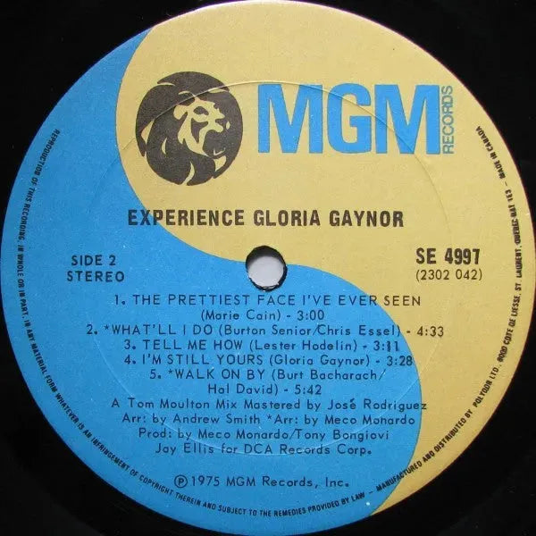 Gloria Gaynor : Experience Gloria Gaynor (LP, Album)