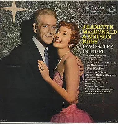 Jeanette MacDonald & Nelson Eddy : Favorites In Hi-Fi (LP, Album, Mono)