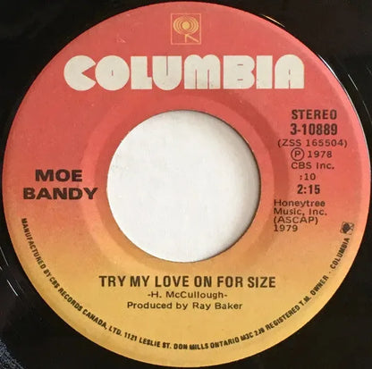 Moe Bandy : It's A Cheating Situation / Try My Love On For Size (7")