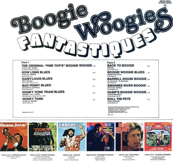 Neville Dickie : Boogie Woogies Fantastiques (LP, RE)