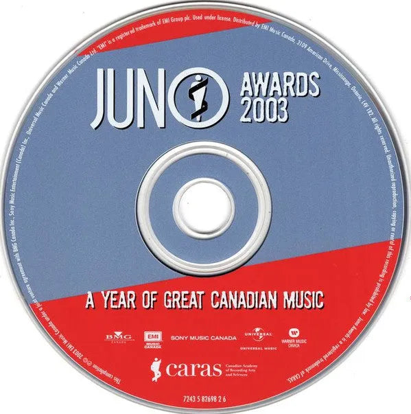 Various : JUNO Awards 2003 - A Year Of Great Canadian Music (CD, Comp)