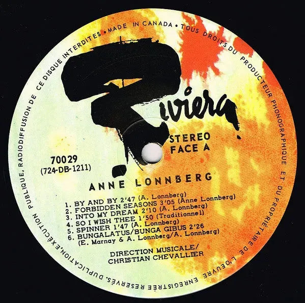 Anne Lonnberg : Anne Lonnberg (LP, Album)