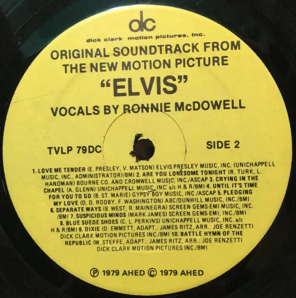 Ronnie McDowell : Elvis : The Original Soundtrack From The New Motion Picture (LP, Album)