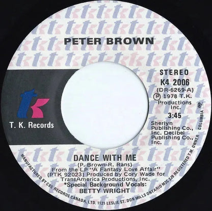 Peter Brown (2) : Dance With Me (7", Single)