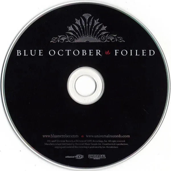 Blue October (2) : Foiled (CD, Album, Enh)