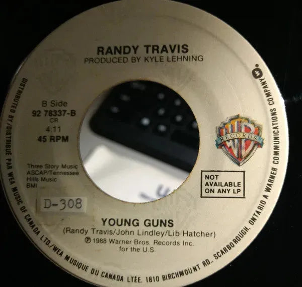 Randy Travis : Honky Tonk Moon (7")