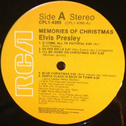 Elvis Presley : Memories Of Christmas (LP, Comp, RE)