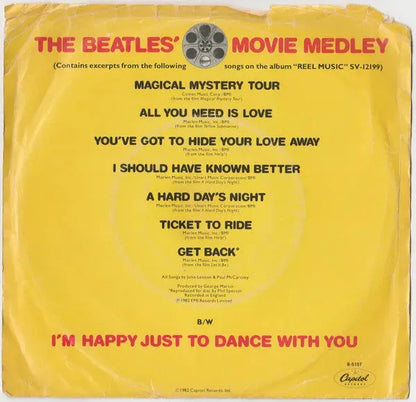 The Beatles : The Beatles Movie Medley (7", Mono)