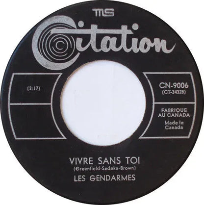 Les Gendarmes : Vivre Sans Toi / Petit Demon (7", Single)