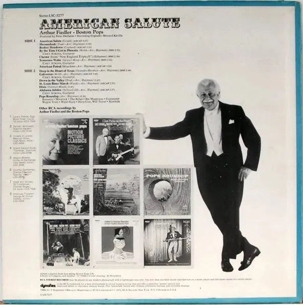 Arthur Fiedler  /  Boston Pops*, Chet Atkins : American Salute (LP, Comp)