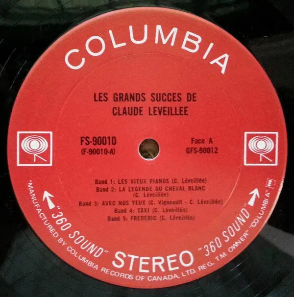 Claude Léveillée : Les Grands Succès De Claude Léveillée (2xLP, Comp)