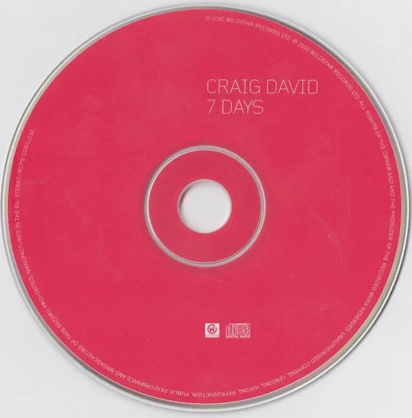 Craig David : 7 Days (CD, Single, Enh, CD1)