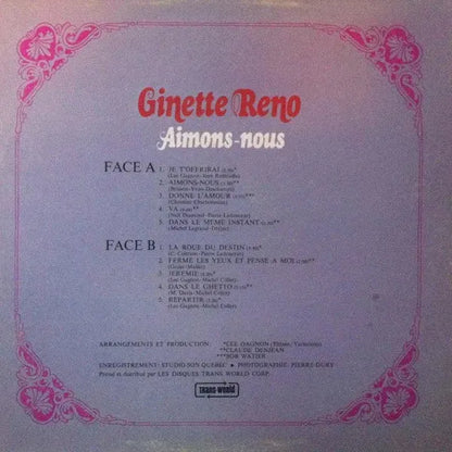 Ginette Reno : Aimons-nous (LP, Album)