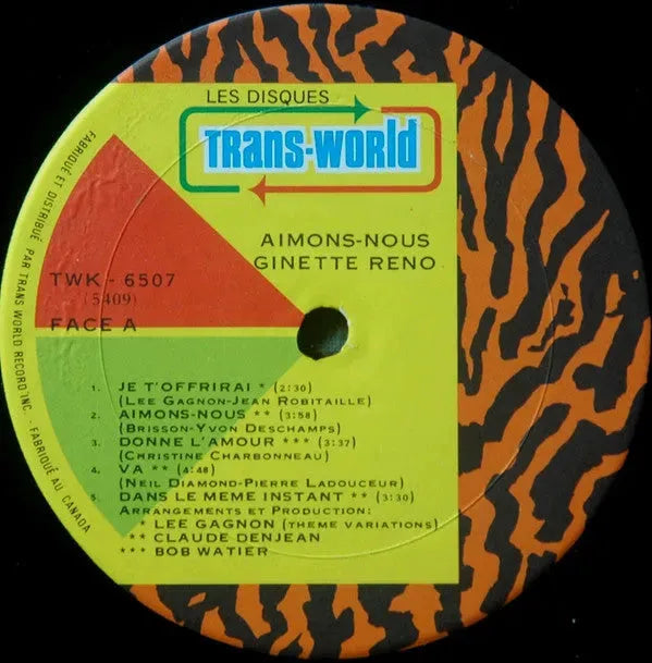 Ginette Reno : Aimons-nous (LP, Album)