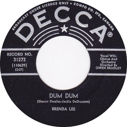 Brenda Lee - Dum Dum / Eventually (7", Single) - 75music