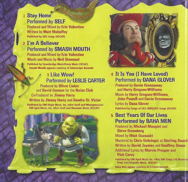 Various : Shrek - Music From The Original Motion Picture (CD, Album)