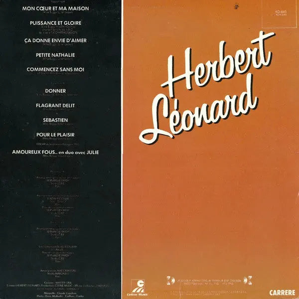 Herbert Léonard : Mon Cœur Et Ma Maison (LP)