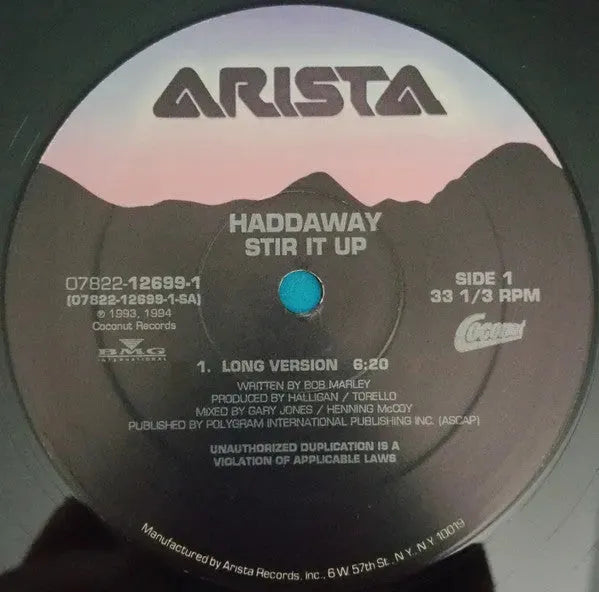 Haddaway : Stir It Up (12")