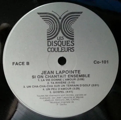 Jean Lapointe : Si On Chantait Ensemble (LP, Album)