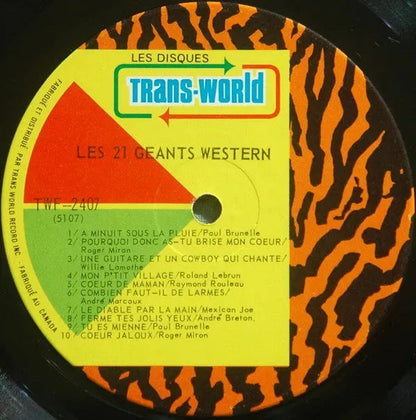 Various : Les 21 Géants Western (LP, Comp)