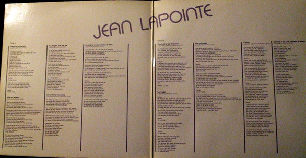Jean Lapointe : Profil (LP, Comp, Gat)