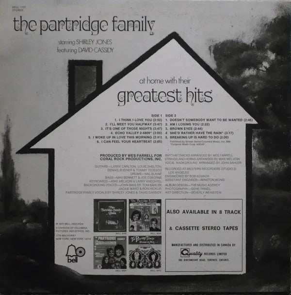 The Partridge Family : The Partridge Family At Home With Their Greatest Hits (LP, Comp)