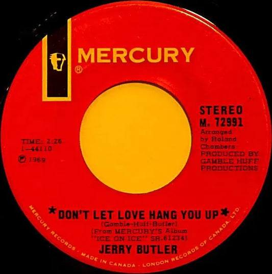 Jerry Butler : Don't Let Love Hang You Up (7", Single)