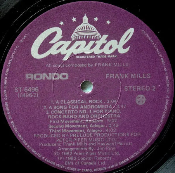 Frank Mills : Rondo (LP)