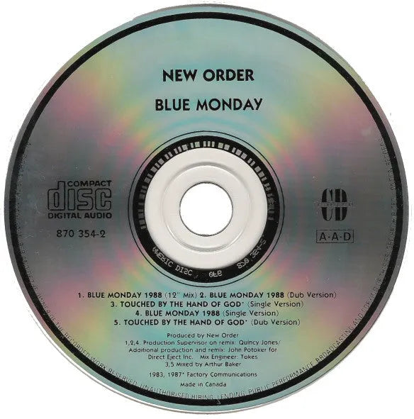 NewOrder* : Blue Monday 1988 (CD, EP, Car)