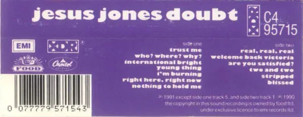 Jesus Jones : Doubt (Cass, Album)