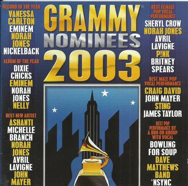 Various : 2003 Grammy Nominees (CD, Comp)