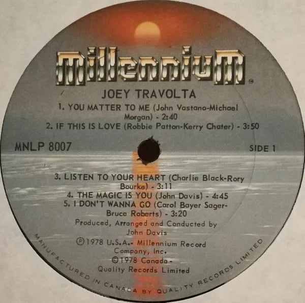 Joey Travolta : Joey Travolta (LP, Album)