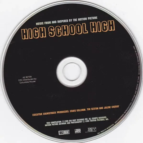 Various : High School High (Music From And Inspired By The Motion Picture) (CD, Comp, Club)