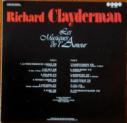 Richard Clayderman : Les Musiques De L'Amour (LP)