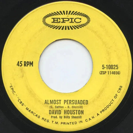 David Houston : Almost Persuaded / We Got Love (7", Single)