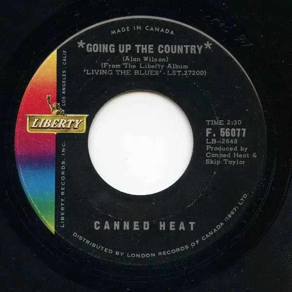 Canned Heat : Going Up The Country / One Kind Favor (7", Single)