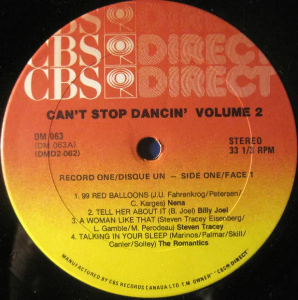 Various : Can't Stop Dancin' - Volume II (2xLP, Comp, Mixed)