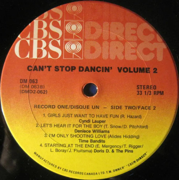 Various : Can't Stop Dancin' - Volume II (2xLP, Comp, Mixed)