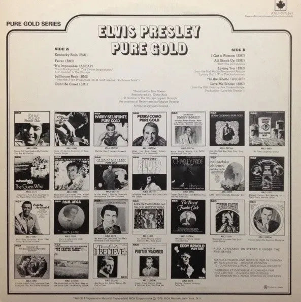 Elvis Presley : Pure Gold (LP, Comp)