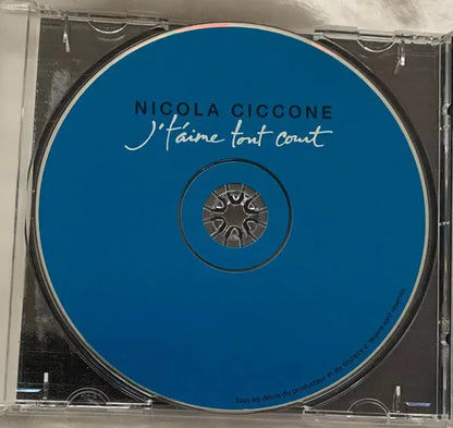 Nicola Ciccone : J't'aime Tout Court (CD, Album)