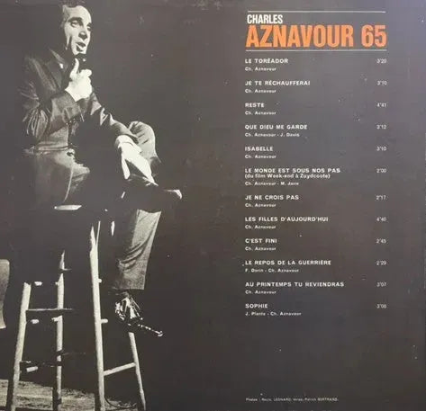 Charles Aznavour : Aznavour 65 (LP, Album)