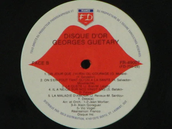 Georges Guetary* : Disque D'or (LP, Comp)